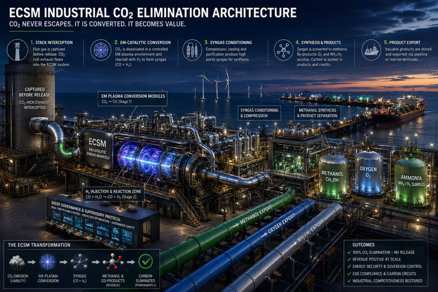 ECSM Version 5 governed carbon manifold public hero