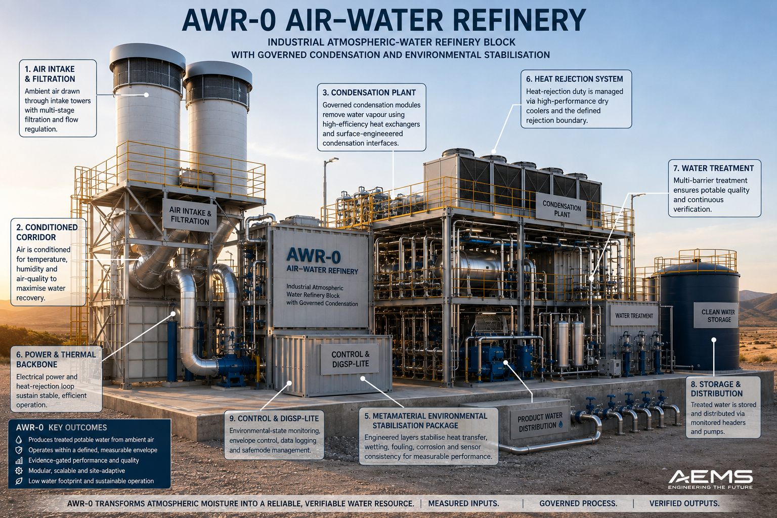 AWR-0 industrial atmospheric-water refinery public hero